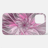 Fraktal Rosa Blume Traum, Blumenfantasy Muster Case-Mate iPhone Hülle (Rückseite (Horizontal))