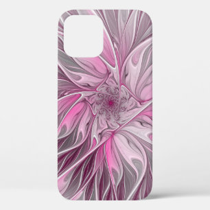 Fraktal Rosa Blume Traum, Blumenfantasy Muster Case-Mate iPhone Hülle