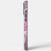 Fraktal Rosa Blume Traum, Blumenfantasy Muster Case-Mate iPhone Hülle (Rückseite / Links)