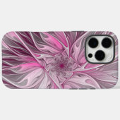 Fraktal Rosa Blume Traum, Blumenfantasy Muster Case-Mate iPhone Hülle (Rückseite (Horizontal))