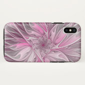Fraktal Rosa Blume Traum, Blumenmuster Case-Mate iPhone Hülle (Rückseite (Horizontal))