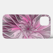 Fraktal Rosa Blume Traum, Blumenmuster Case-Mate iPhone Hülle (Rückseite (Horizontal))