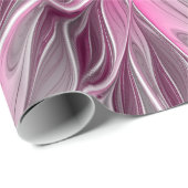 Fraktal Rosa Blume Traum, Blumenmuster Geschenkpapier (Rolleneckpunkt)