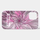 Fraktal Rosa Blume Traum, Fantasy Beste Mama Case-Mate iPhone Hülle (Rückseite (Horizontal))