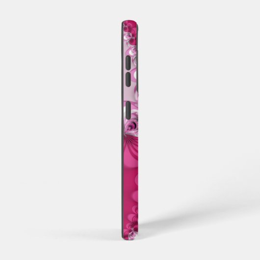 Fraktal Rosa Wirbel Monogramm Samsung Galaxy Hülle (Rechte Seite)