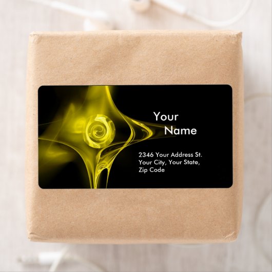 FRAKTAL ROSE 1 Gelb Schwarz (Insitu)