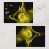 FRAKTAL ROSE 1 hellgelb Visitenkarte (Vorne/Hinten)