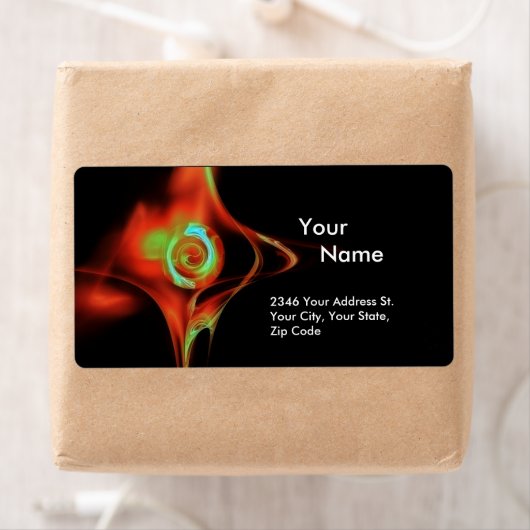 FRAKTAL ROSE 1 Rot-Grün-Türkase (Insitu)