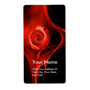 FRAKTAL ROSE 1 Rot Schwarz