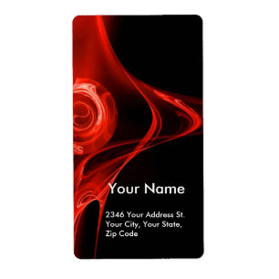 FRAKTAL ROSE 1 Rot Schwarz