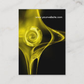 FRAKTAL ROSE 2 hellrot, schwarz Visitenkarte (Rückseite)