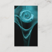 FRAKTAL ROSE 3 antikblau Visitenkarte (Rückseite)