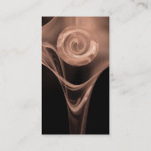 FRAKTAL ROSE 3 antike, weiche rosa Weiß Visitenkarte (Rückseite)