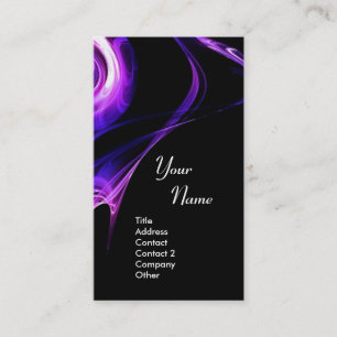 FRAKTAL ROSE 3 hellblau lila violett Visitenkarte
