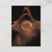 FRAKTAL ROSE 3 hellbraun schwarz Visitenkarte (Rückseite)