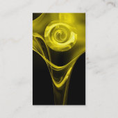 FRAKTAL ROSE 3 hellgelb Visitenkarte (Rückseite)