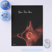 FRAKTAL ROSE 3 Weiches antikes Rot Flyer (Einzeln)