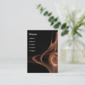 FRAKTAL ROSE, hellbraun Visitenkarte (Stehend Vorderseite)