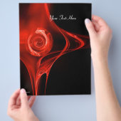 FRAKTAL ROSE hellrot Flyer (Hand)