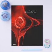 FRAKTAL ROSE hellrot Flyer (Einzeln)