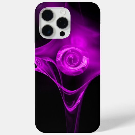 FRAKTAL ROSE, Lila Violettfarbe Case-Mate iPhone Hülle (Rückseite)