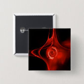 FRAKTAL ROSE, rot, schwarz Button (Vorne & Hinten)