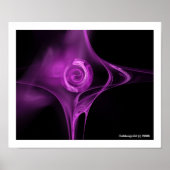 FRAKTAL ROSE, Violett Poster (Vorne)