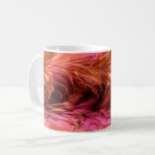 Fraktal-rote MarmorierungTasse Kaffeetasse (Vorderseite Links)
