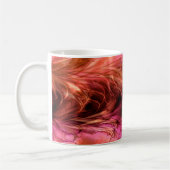 Fraktal-rote MarmorierungTasse Kaffeetasse (Links)