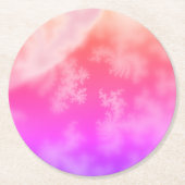 Fraktal Runder Pappuntersetzer (Vorderseite)