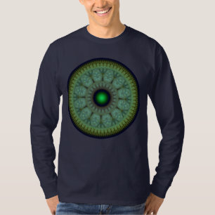 Fraktal-Rundmuster T-Shirt