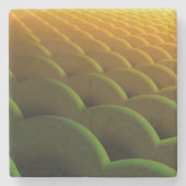 Fraktal Scales Stone Untersetzer (Vorderseite)