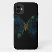 Fraktal Schmetterling iPhone Case (Rückseite)