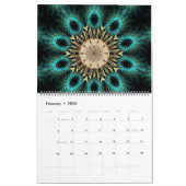 Fraktal Scopesia 12 Monate Mandala Kalender (Feb 2026)