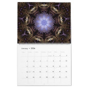 Fraktal Scopesia 12 Monate Mandala Kalender (Jan 2026)