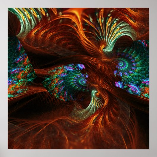 Fraktal Seeds Swirl Poster (Vorne)
