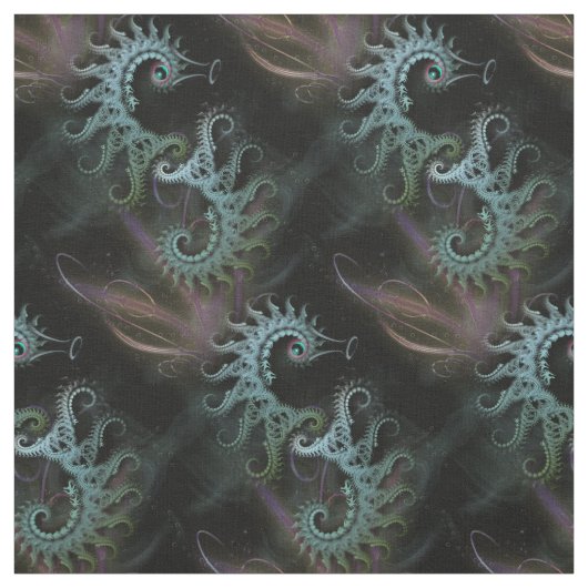 Fraktal-Seepferd-Kunst Stoff (Muster)