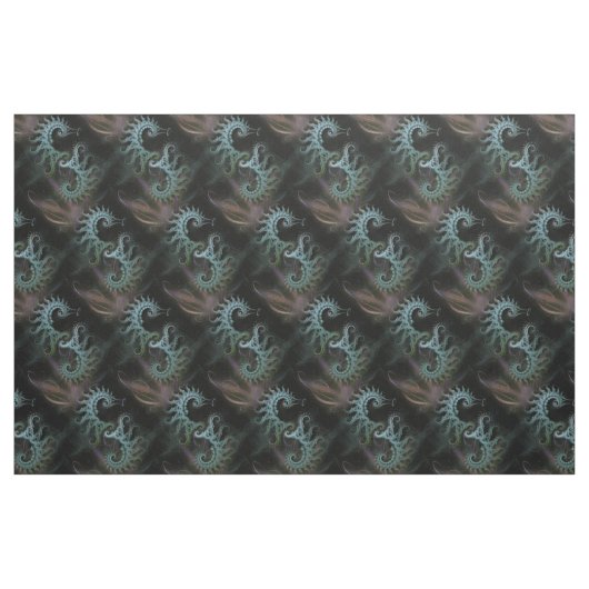 Fraktal-Seepferd-Kunst Stoff (Fat Quarter (45,7 x 55,9 cm))