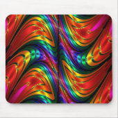 Fraktal Silk Rainbow Mousepad (Vorne)