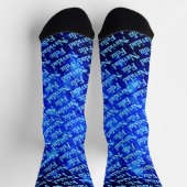 Fraktal Snowburst - Feliz Navidad Socks Socken (Oben)