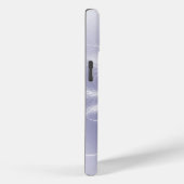 Fraktal Snowflake auf Lila Case-Mate iPhone Hülle (Rückseite / Rechts)