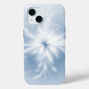 Fraktal Snowflake auf Pastelblau Case-Mate iPhone Hülle