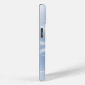 Fraktal Snowflake auf Pastelblau Case-Mate iPhone Hülle (Rückseite / Rechts)