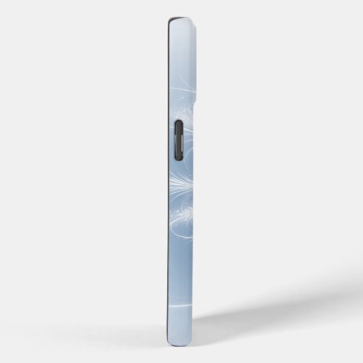 Fraktal Snowflake auf Pastelblau Case-Mate iPhone Hülle (Rückseite / Rechts)