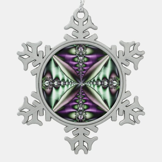 Fraktal Snowflake Ornament (Vorderseite)