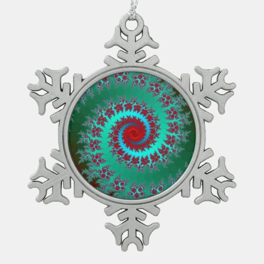Fraktal Snowflake Ornament (Vorderseite)