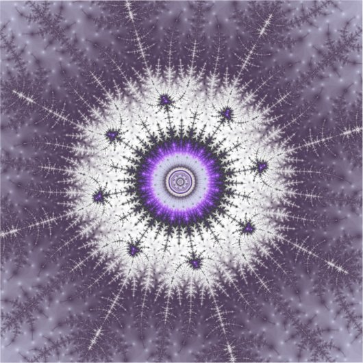 Fraktal Snowflake Pattern Aufkleber (Vorderseite)