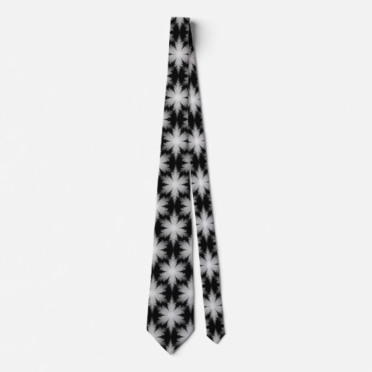 Fraktal Snowflakes Krawatte (Vorderseite)