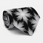 Fraktal Snowflakes Krawatte (Gerollt)