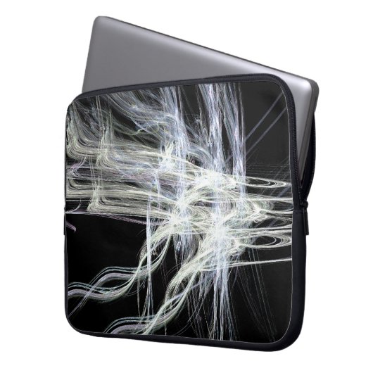 Fraktal Sparks Laptopschutzhülle (Vorderseite Links)